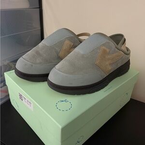Off white Out of office mule Grey and Beige